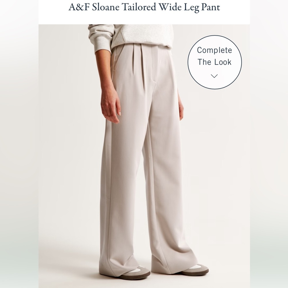 Abercrombie Sloan Tailored Wide Leg Pant